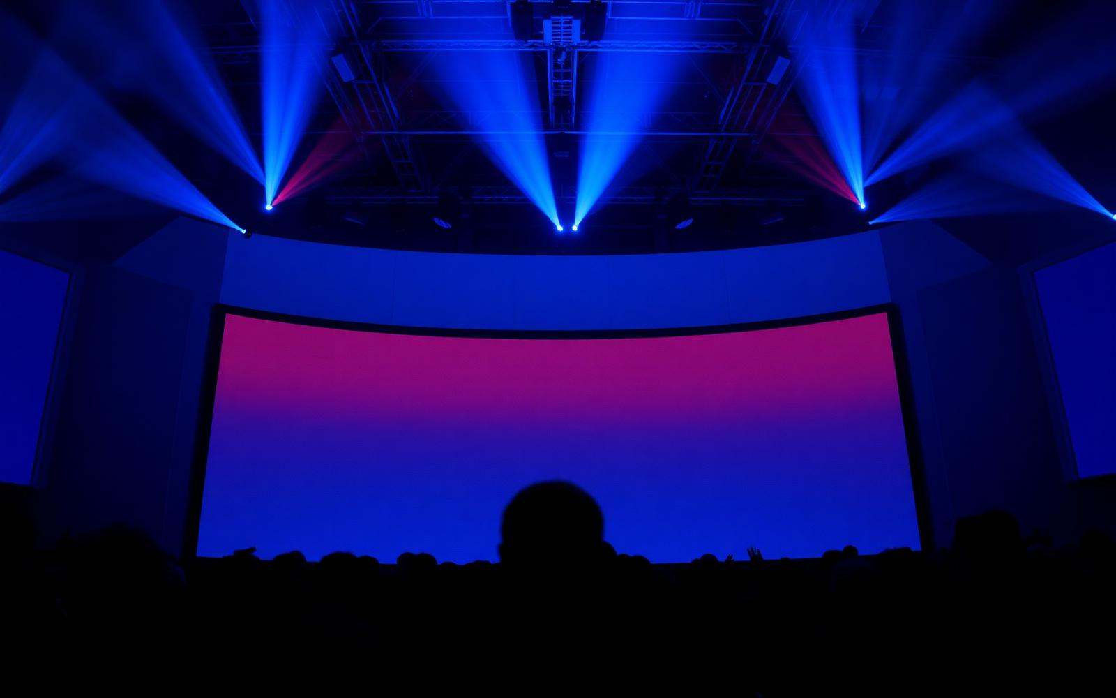 Palco com painel de LED